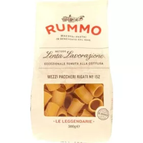   Rummo 152 Mezzi Paccheri Rigati 500 g – Italienische Pasta oder Reis Zutat für mediterrane Küche