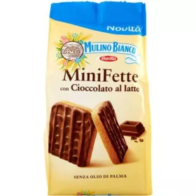  Mulino Bianco Mini-Milchschokoladenscheiben 110g – Süße oder salzige Snacks für unterwegs und Genussmomente