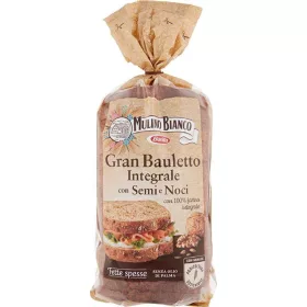   Mulino Bianco Nussbrot Vollkorn 465 g Premium Flour Bread or Baking Ingredient – Ideal for Baking