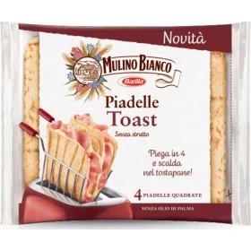   Mulino Bianco Piade Toast 240 g Premium Flour Bread or Baking Ingredient – Ideal for Baking