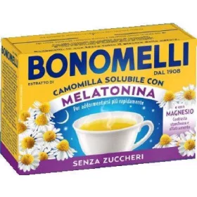  Bonomelli Kamille mit Melatonin & Magnesium 72 g – Tea Coffee or Sugar Product for Breakfast and Hot Drinks