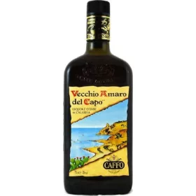   Caffo Vecchio Amaro Geschenkpackung + 2 Gläser 70 cl – Alkoholisches Getränk Spirituose oder Likör für Genussmomente