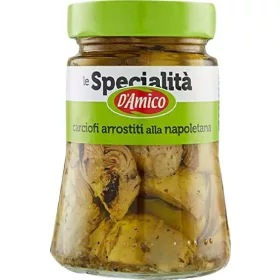   D’Amico Gegrillte Artischocken 280 g – Canned Legumes or Vegetables for Salads, Soups and Everyday Cooking