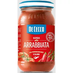   De Cecco Arrabbiata Sauce 200 g – Canned Legumes or Vegetables for Salads, Soups and Everyday Cooking