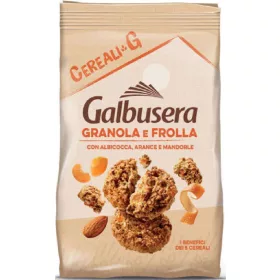   Galbusera Cereàlig Granola mit Mandel, Haselnuss & Apfel 300 g – Süße oder salzige Snacks für unterwegs und Genussmomente