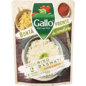   Gallo Fertiggericht Reis Basmati 250 g – Italienische Pasta oder Reis Zutat für mediterrane Küche