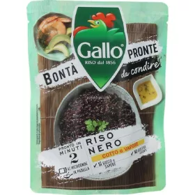   Gallo Fertiggericht Reis Venere (schwarzer Reis) 250 g – Italienische Pasta oder Reis Zutat für mediterrane Küche