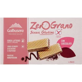   Galbusera Zerograno Schokoladenwaffeln 180 g – Süße oder salzige Snacks für unterwegs und Genussmomente