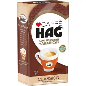   Hagclassic entkoffeinierter Arabica-Kaffee, 250g – Tee Kaffee oder Zuckerprodukt für Frühstück und Heißgetränke