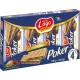Lago Poker Kakaowaffeln 10er Pack 450 g – Süße oder salzige Snacks für unterwegs und Genussmomente