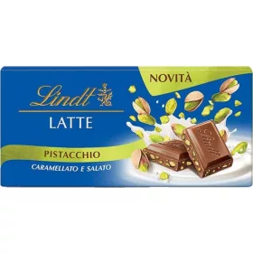   Lindt Milchschokolade mit Pistazien 90g – Süße oder salzige Snacks für unterwegs und Genussmomente