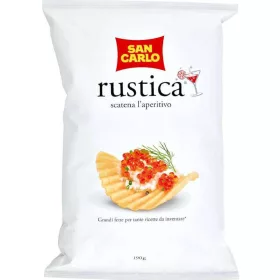   San Carlo Rustikale Kartoffelchips 190 g – Süße oder salzige Snacks für unterwegs und Genussmomente
