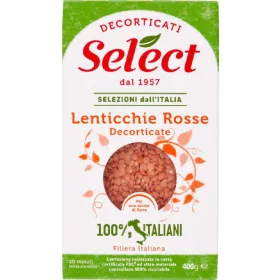   Select Rote geschälte Linsen 400 g – Canned Legumes or Vegetables for Salads, Soups and Everyday Cooking