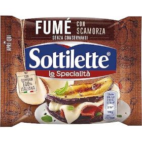   Sottilette Geräucherter Käse mit Scamorza 158 g - Traditioneller Käse für Frühstück, Küche