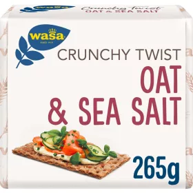   Wasa Hafer & Meersalz Knäckebrot 245 g Premium Flour Bread or Baking Ingredient – Ideal for Baking