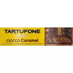   Tartufone Schokoladen-Karamell-Riegel 150g – Süße oder salzige Snacks für unterwegs und Genussmomente