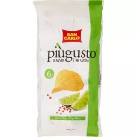   San Carlo Più Gusto Limette Multipack 150 g – Süße oder salzige Snacks für unterwegs und Genussmomente