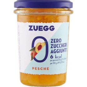   Zuegg Zuckerfreie Pfirsichkonfitüre 220 g Honig oder Fruchtaufstrich – Frühstück Brotaufstrich Süßer Genuss