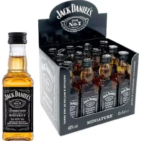   Jack Daniel’s Mini-Whiskeyflaschen 5 cl x 12 – Alkoholisches Getränk Spirituose oder Likör für Genussmomente