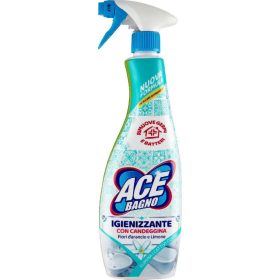   Ace Badezimmer-Fettlöser mit Bleiche Spray 550 ml – Badreiniger gegen Kalk und Schmutz für glänzende Oberflächen
