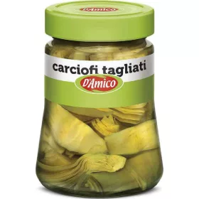   D’Amico Geschnittene Artischocken 280 g – Canned Legumes or Vegetables for Salads, Soups and Everyday Cooking
