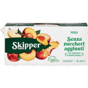   Skipper Zuckerfreier Pfirsichsaft 3x200 ml - Fruit Beverage for Breakfast & Daily Enjoymen