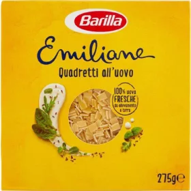  Barilla Eier-Quadretti Nudeln 275 g – Italienische Pasta oder Reis Zutat für mediterrane Küche
