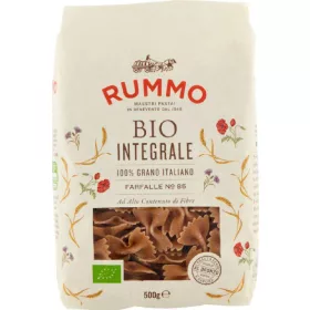   Rummo Vollkorn Farfalle Bio Nr. 85 500 g – Italienische Pasta oder Reis Zutat für mediterrane Küche