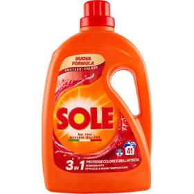   Sole Flüssigwaschmittel Farbschutz 41 Waschgänge 1845 ml – Powerful Laundry Detergent for Fresh and Clean Clothes