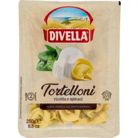   Divella Tortelloni mit Ricotta & Spinat 250 g – Italienische Pasta oder Reis Zutat für mediterrane Küche