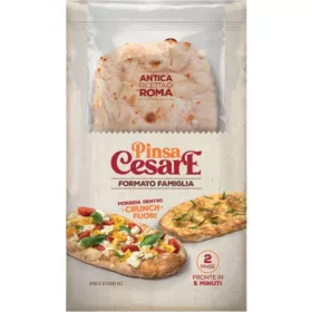   Cesare Pinsa Fladenbrot 2x250 g – Italienische Pasta oder Reis Zutat für mediterrane Küche