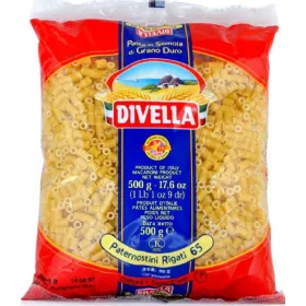   Divella Pasta 500 g Paternoster Rigati – Italienische Pasta oder Reis Zutat für mediterrane Küche