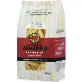   Armando Pennetta 100 % italienische Pasta, Bronzeform, 500g – Italienische Pasta oder Reis Zutat für mediterrane Küche