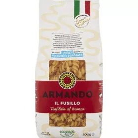   Armando Fusillo 100 % italienische bronzegetrocknete Nudeln 500g – Italienische Pasta oder Reis Zutat für mediterrane Küche