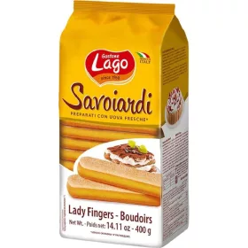   Lago Savoiardi Löffelbiskuits 400 g – Süße oder salzige Snacks für unterwegs und Genussmomente