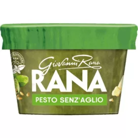   Rana Frisches Pesto ohne Knoblauch 140 g Premium Tomatensauce / Pesto – Mediterrane Küche Sauce