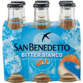   San Benedetto Bitter Weiß 6×100 ml - Refreshing Soft Drink for Meals & Parties