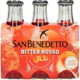   San Benedetto Bitter Rot 6×100 ml - Refreshing Soft Drink for Meals & Parties