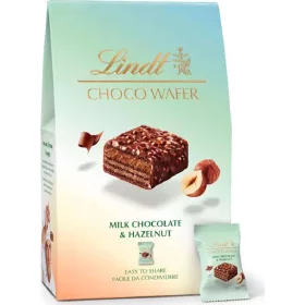   Lindt Schokowaffel Haselnuss 135g – Süße oder salzige Snacks für unterwegs und Genussmomente