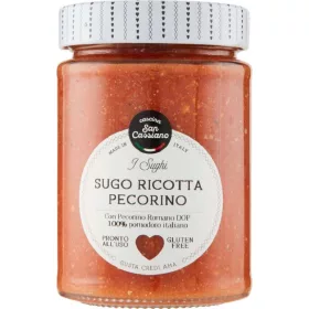  San Cassiano Ricotta & Pecorino Sauce 190 g Premium Tomatensauce / Pesto – Mediterrane Küche Sauce