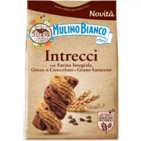   Mulino Bianco Intrecci Kekse 300 g – Süße oder salzige Snacks für unterwegs und Genussmomente