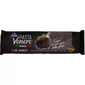   Scotti Schwarze Spaghetti (Venere) 400 g – Italienische Pasta oder Reis Zutat für mediterrane Küche