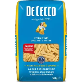   De Cecco Nr. 188 Trofie 500 g – Italienische Pasta oder Reis Zutat für mediterrane Küche