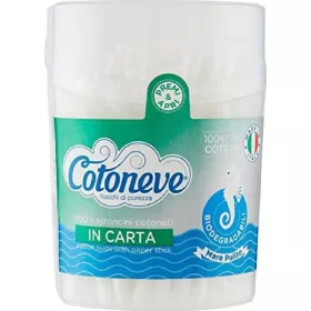   Cotoneve Wattestäbchen biologisch abbaubar 100 Stück – Praktisches Küchenprodukt für Haushalt und Küche