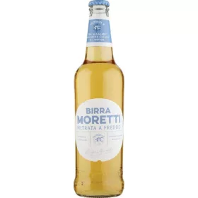   Moretti Bier kaltgefiltert 50 cl – Alkoholisches Getränk Spirituose oder Likör für Genussmomente