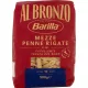 Barilla Bronze Mezze Penne Rigate 500 g – Italienische Pasta oder Reis Zutat für mediterrane Küche