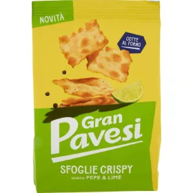   Gran Pavesi Blätter mit Pfeffer & Limette 150 g – Süße oder salzige Snacks für unterwegs und Genussmomente