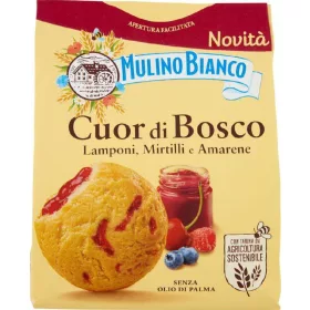   Mulino Bianco Cuor di Bosco Kekse 300 g – Süße oder salzige Snacks für unterwegs und Genussmomente