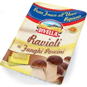   Divella Ravioli Mit Steinpilzen Packung 250 gr – Instant Soup or Ready Meal for Quick Cooking