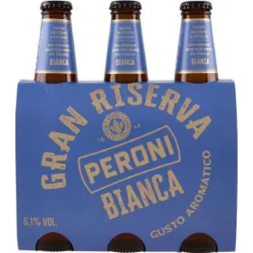   Peroni Gran Riserva Bianca Bier 3x33 cl Packung – Alkoholisches Getränk Spirituose oder Likör für Genussmomente